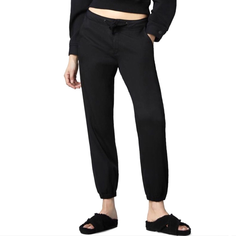 DL1961 Gwen Black Twill Drawstring Jogger Pants Size 18W